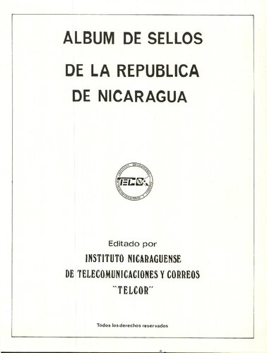 ALBUM PARA FILATELISTAS NICARAGUA 1980-1982