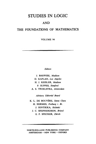 Generalized Recursion Theory II: Proceedings of the 1977 Oslo Symposium: Symposium Proceedings