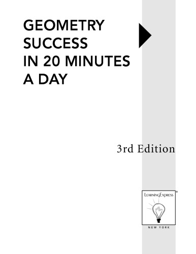 Geometry Success in 20 Minutes a Day