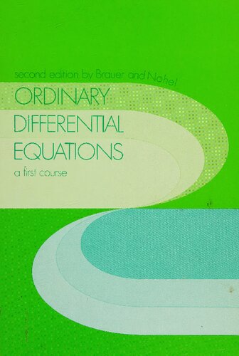 Ordinary differential equations: a first course