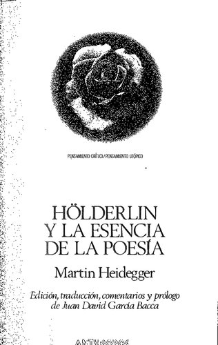 Hölderin y la esencia de la poesía