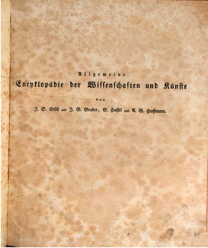 Allgemeine Encyclopädie der Wissenschaften und Künste in alphabetischer Folge / Zweite Section : Heinrich (Minnesänger) bis Hequaesi