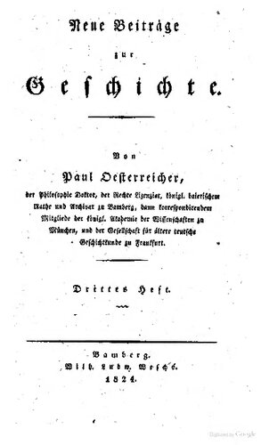 Beiträge zur Geschichte des Kaisers Ludwig IV.