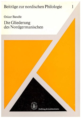 Die Gliederung des Nordgermanischen