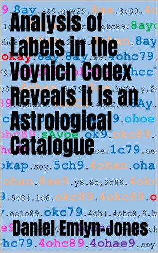 Analysis of Labels in the Voynich Codex Reveals it is an Astrological Catalogue