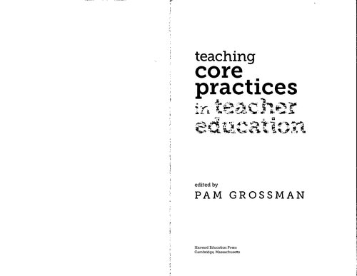 core practices in teacher education