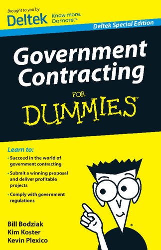 Government Contracting For Dummies, Deltek Special Edition