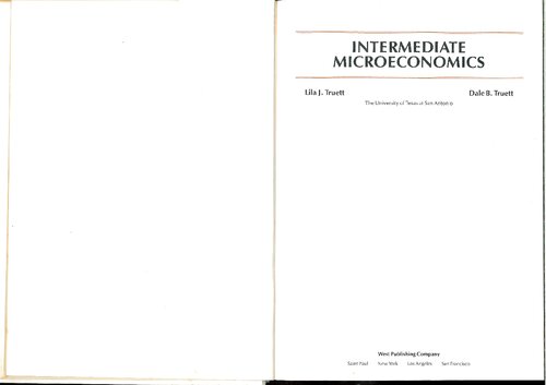 Intermediate microeconomics