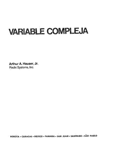 Variable Compleja