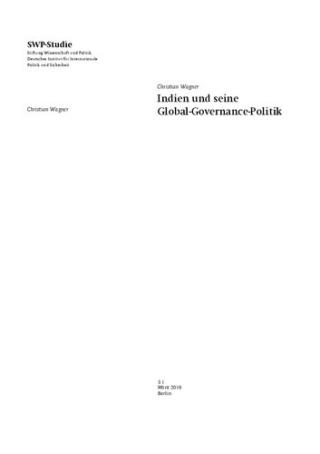 Indien und seine Global-Governance-Politik