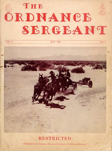 The Ordnance Sergeant Volume 4 Number 1