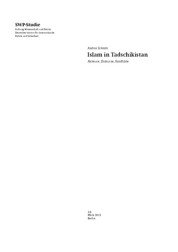 Islam in Tadschikistan : Akteure, Diskurse, Konflikte