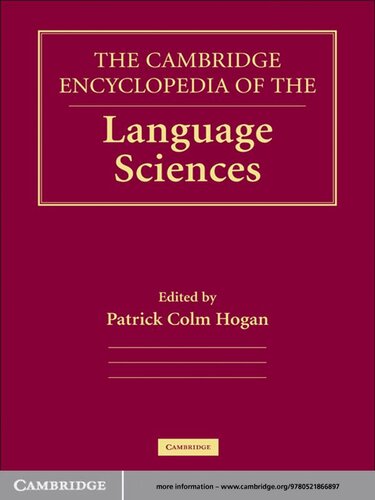 Cambridge Encyclopedia of the Language Sciences