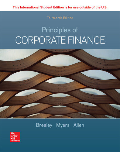 ISE EBook Online Access for Principles of Corporate Finance