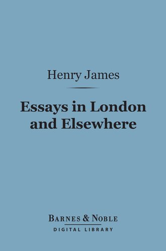Essays in London and Elsewhere