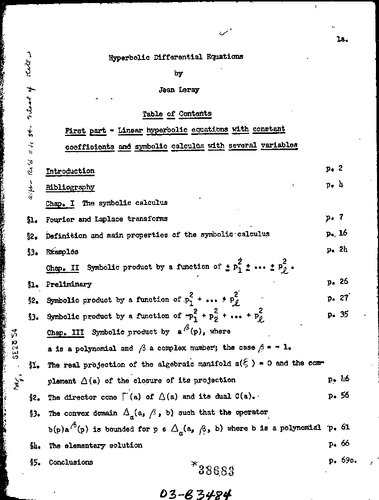 Hyperbolic Differential Equations