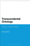 Transcendental Ontology: Essays in German Idealism