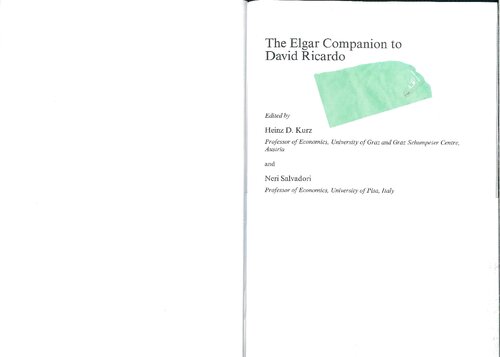 The Elgar companion to David Ricardo