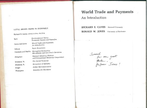 World Trade and Payments; an Introduction
