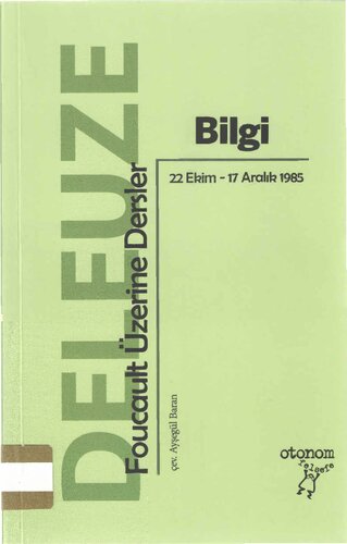 Bilgi:Foucault Üzerine Dersler