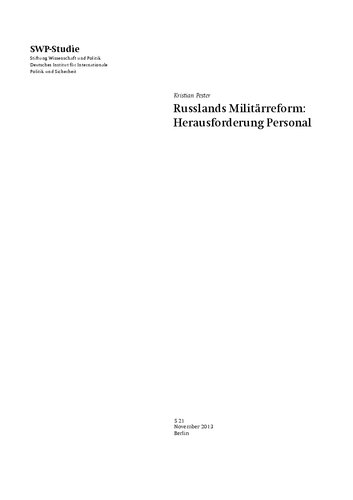 Russlands Militärreform: Herausforderung Personal