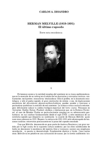 Herman Melville - El Último Rapsodo