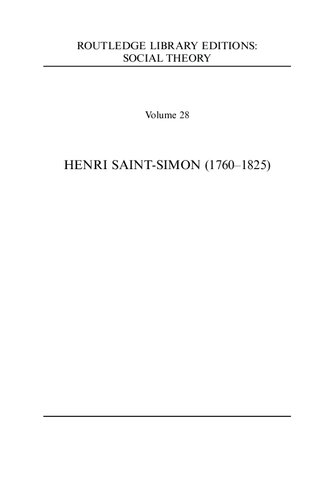 Selected Writings on Science, Industry and Social Organisation