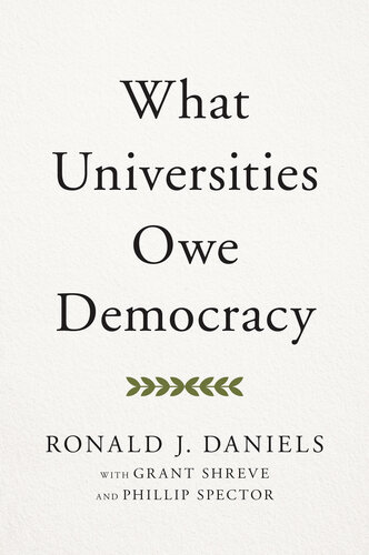 What Universities Owe Democracy: Access, Mobility, Fairness