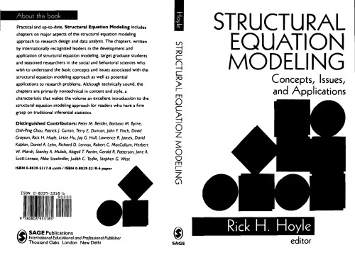 Structural Equation Modeling: Concepts, Issues, and Applications
