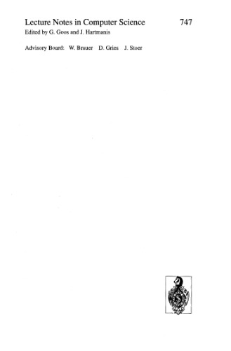 Symbolic and Quantitative Approaches to Reasoning and Uncertainty: European Conference ECSQARU '93 Granada, Spain, November 8–10, 1993 Proceedings