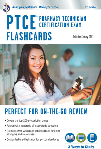 PTCE--Pharmacy Technician Certification Exam Flashcard Book + Online