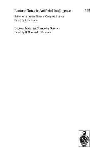 Trends in Artificial Intelligence: 2nd Congress of the Italian Association for Artificial Intelligence, AI*IA Palermo, Italy, October, 29–31, 1991 Proceedings