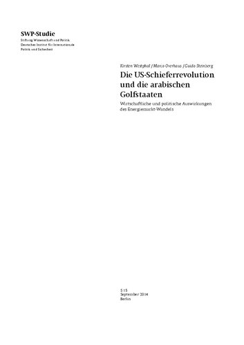 Die US-Schieferrevolution und die arabischen Golfstaaten : Wirtschaftliche und politische Auswirkungen des Energiemarkt-Wandels
