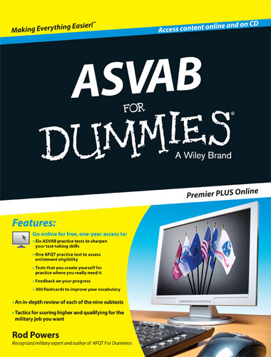 ASVAB For Dummies, Premier Plus (with Free Online Practice Tests)