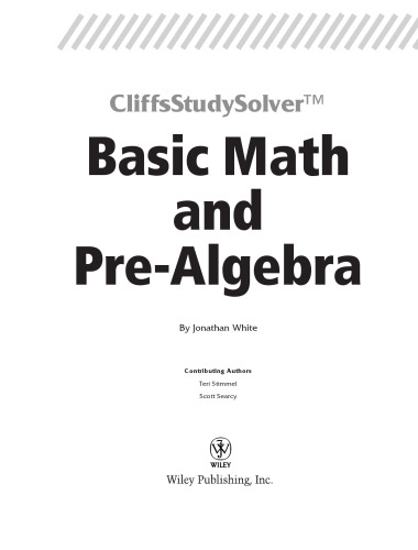 Basic Math and Pre-Algebra