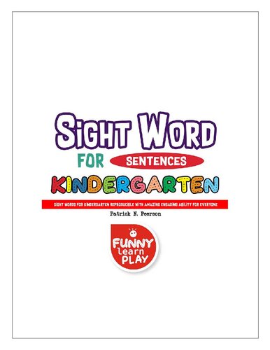 Sight Words for Kindergarten