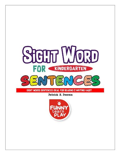 Sight Words Sentences