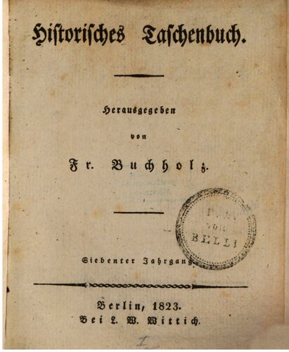 Von der Beendigung des Kongresses zu Laybach bis zum Kongresse von Verona
