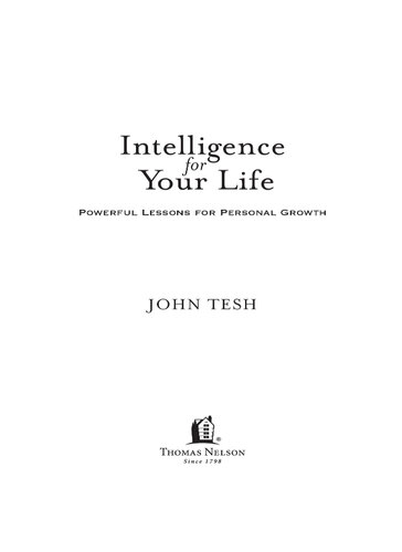 Intelligence for Your Life: Powerful Lessons for Personal Growth