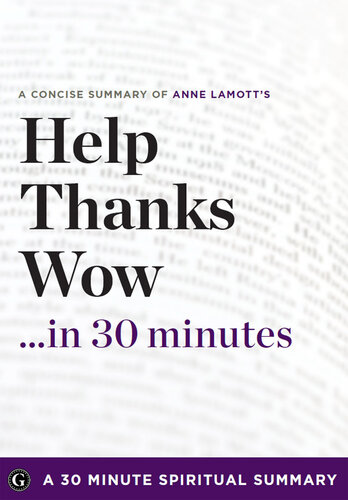Help, Thanks, Wow: The Three Essential Prayers by Anne Lamott