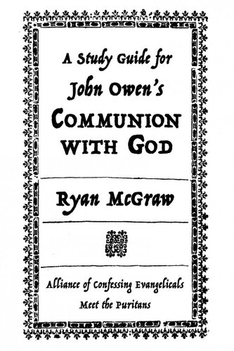A Study Guide for John Owen's Communion with God