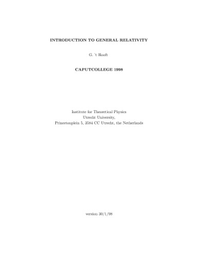 Introduction to General Relativity