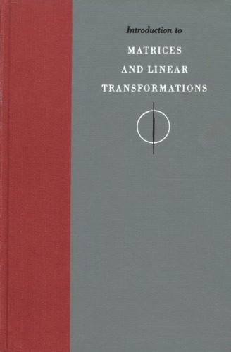 Introduction to Matrices and Linear Transformations. Drawings by Evan Gillespie.