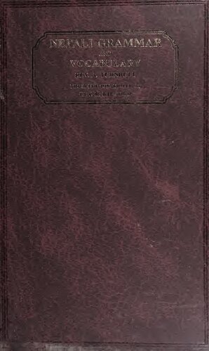 Nepali Grammar and Vocabulary