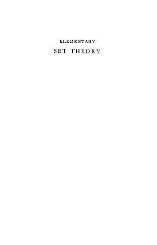 Elementary Set Theory