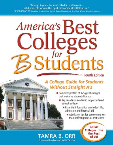 America's Best Colleges for B Students: A College Guide for Students Without Straight A's