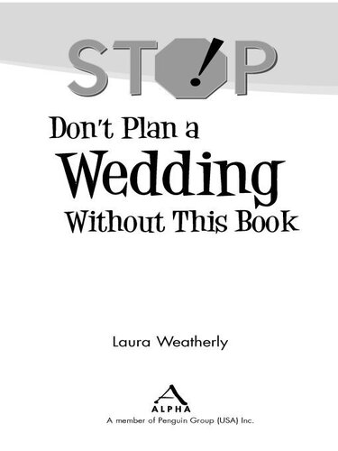 Stop! Don't Plan A Wedding Without This Book