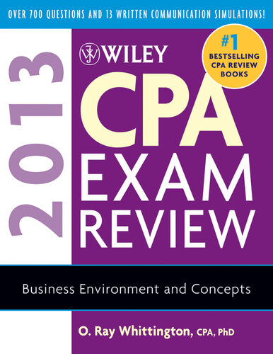 Wiley CPA Exam Review 2013, Business Environment and Concepts