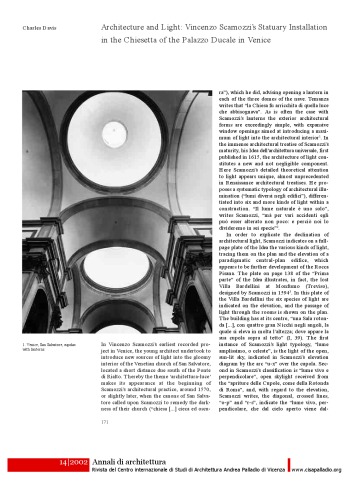 Vincenzo Scamozzi’s Statuary Installation In The Chiesetta Of The Palazzo Ducale In Venice 