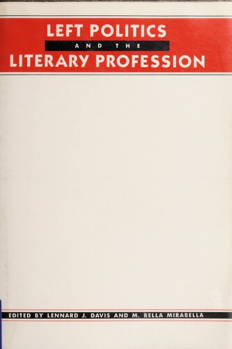 Left Politics and the Literary Profession